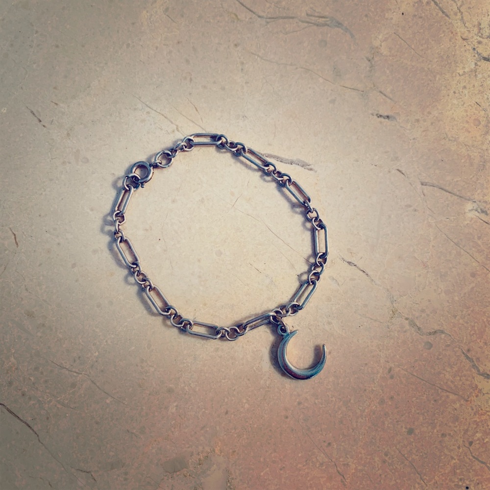 Sterling silver charm bracelet